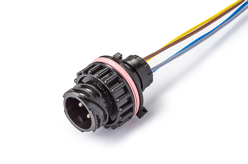 AX5235 Разъем байонет (вилка) 1-967402-1 (4pin) 4 контакта датчика спидометра, датчика уровня пола для ЗИЛ, Камаз, Краз, МАЗ, ПАЗ, Урал.