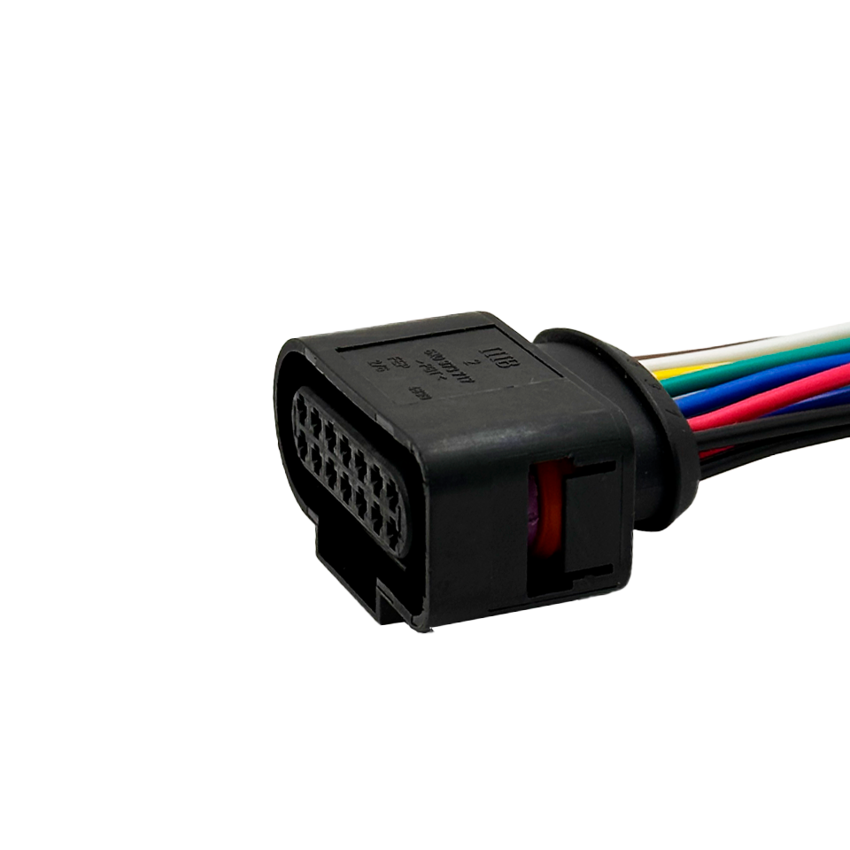 AX65014 Разъем 6X0973717 (14pin) 14 контактов жгута форсунок на ЭБУ, АКПП для Audi, Volkswagen. 