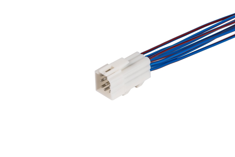AX497 Разъем 9285211 (9pin) 9 контактов жгута воздухопритока, переключателя стеклоподъемника (старого образца), к жгуту проводов заднего (дополнительный двери-багажника) для Lada (ВАЗ).