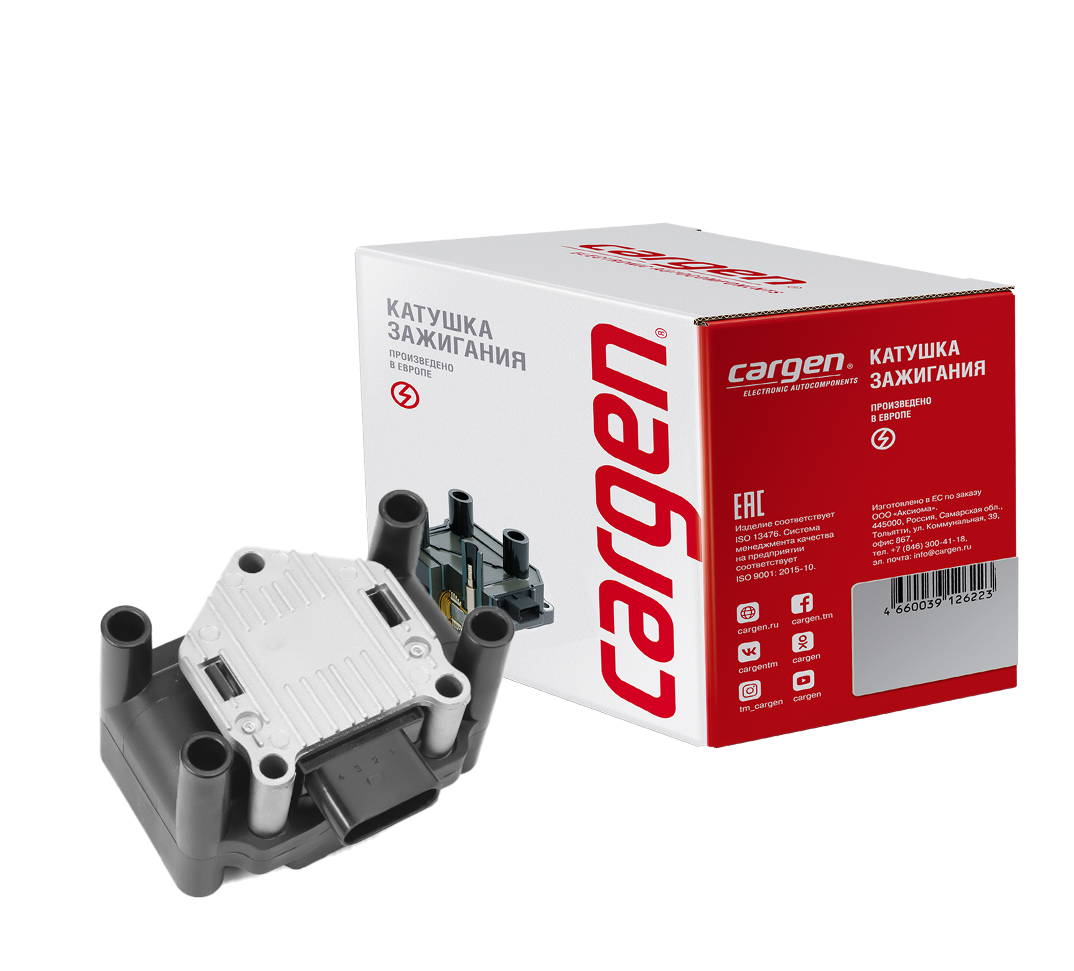 ZX7511 Катушка зажигания для Audi, Seat, Skoda, Volkswagen. OEM: 032905106, 032905106B, 032905106D, 032905106E, 032905106F