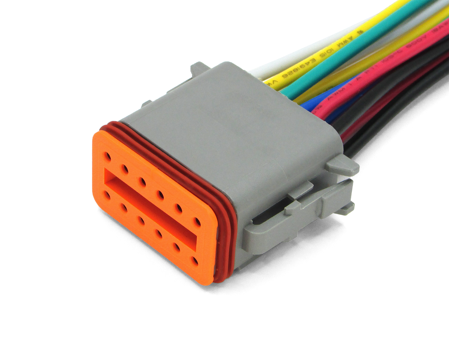 AX81212 Разъем Deutsch DT06-12S (12pin) 12 контактов для ГАЗ, КАМАЗ, МАЗ, УРАЛ, DAF, IVECO, MAN, Mercedes, Renault, Scania, Tatra.