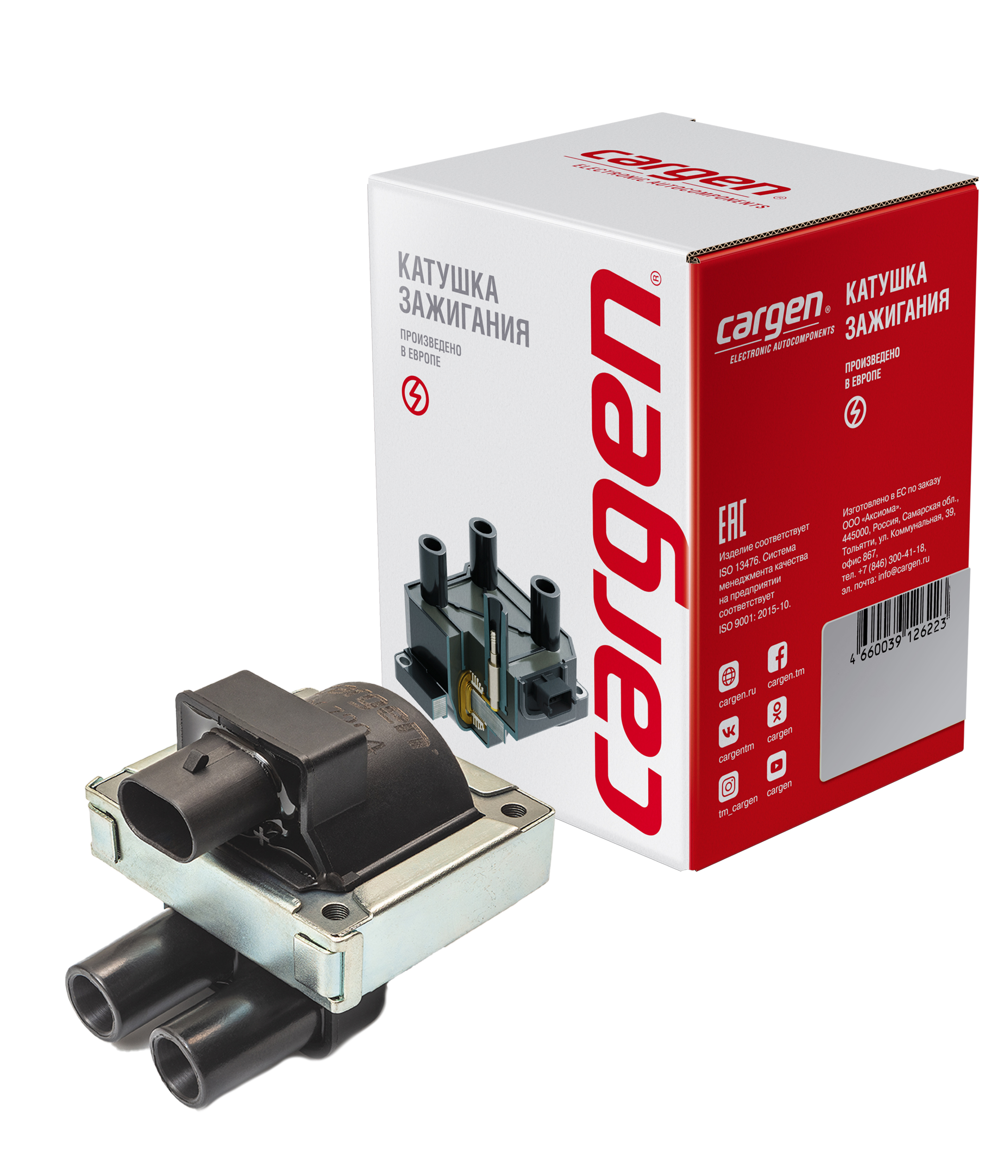 ZX7204 Катушка зажигания для GAZ. OEM: 405370503