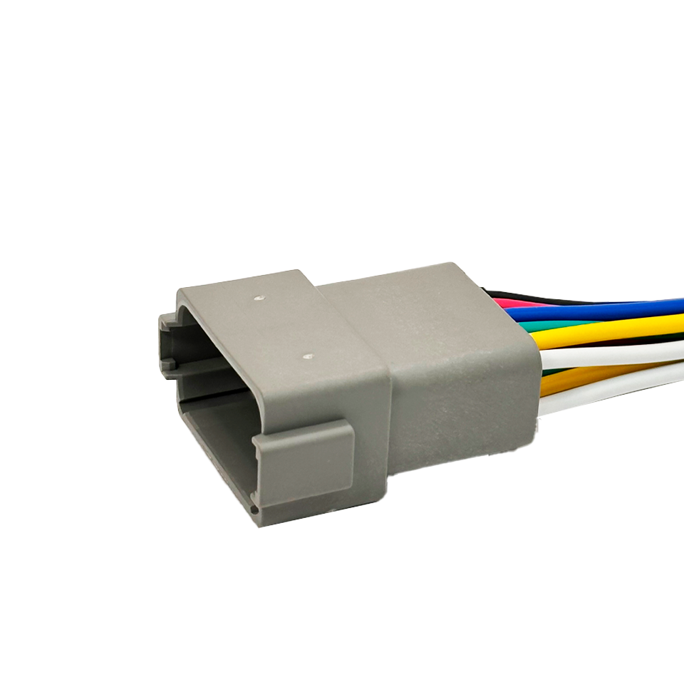 AX81012 Разъем Deutsch DT04-12P (12pin) 12 контактов под сечение провода 0.5-0.8 кв.мм для ГАЗ, КАМАЗ, МАЗ, УРАЛ, DAF, IVECO, MAN, Mercedes, Renault, Scania, Tatra.
