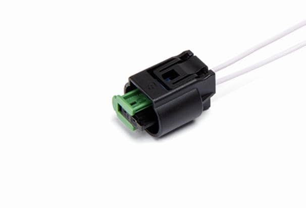 AX332 Разъем 9684051 (2pin) 2 контакта к датчику температуры наружного воздуха, к датчику ABS для Lada (ВАЗ); к датчику ABS для Citroen, Fiat, Peugeot; к датчику температуры для BMW, Mini; к датчику ABS для Geely; к подушке безопасности для Audi, Seat, Sko