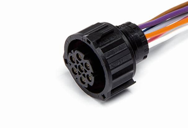 AX503 Разъем байонет (розетка) 967650 (7pin) 7 контактов передних блок-фар для GAZ, заднего светодиодного фонаря для Камаз.