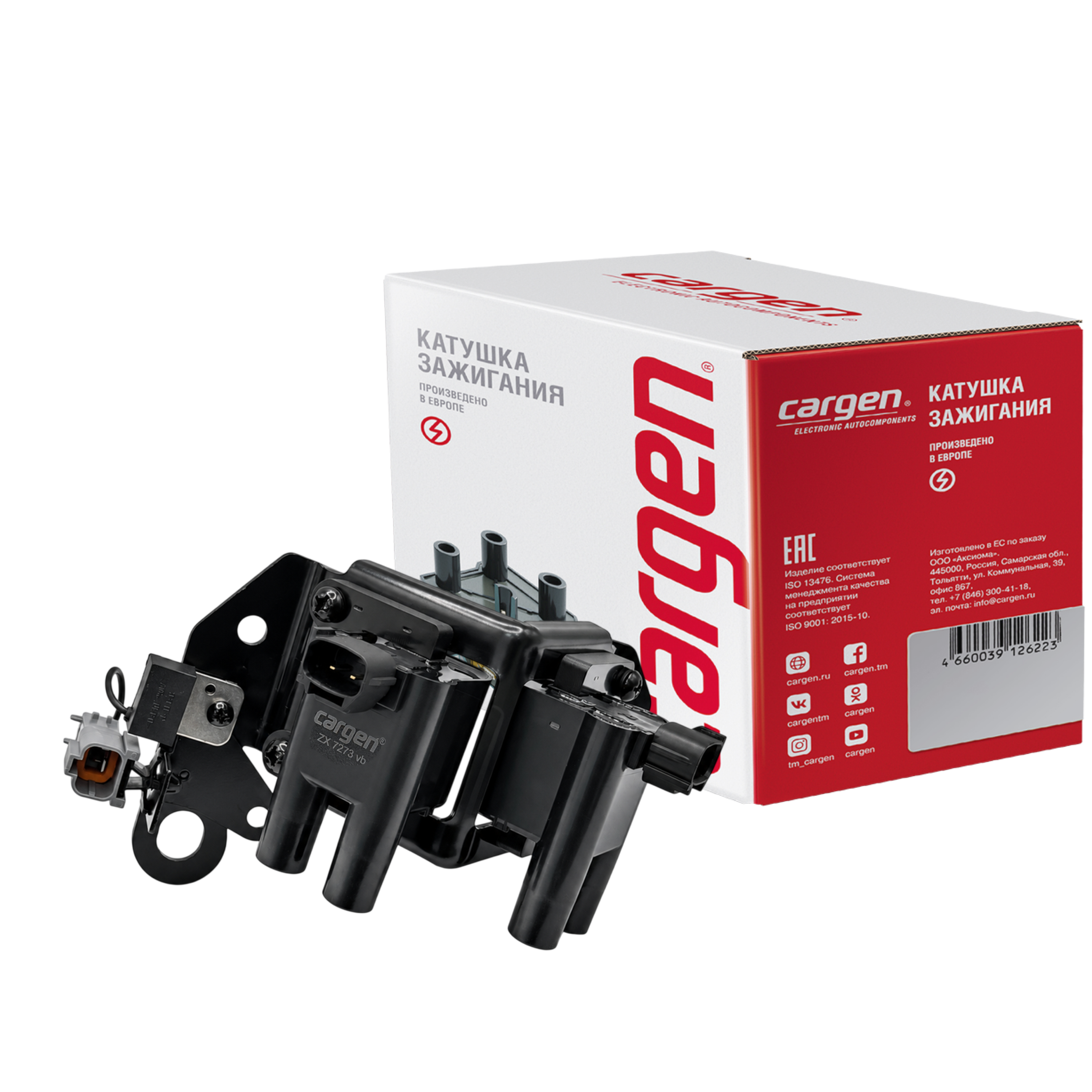 ZX7273 Катушка зажигания для Hyundai. OEM: 2730122600, 2730122610