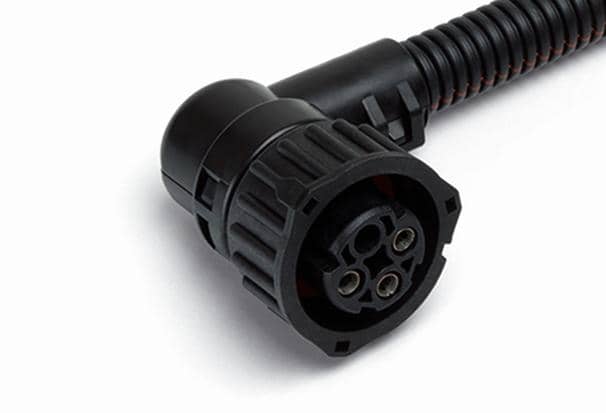 AX521 Разъем байонет (розетка) 1-967325-1 (4pin) 3 контакта с угловым адаптером, датчика давления воздуха и масла для Камаз, МАЗ, GAZ, UAZ, модулятора ABS для Камаз, МАЗ, Daf, Foton, Hyundai, Iveco, JAC Kia, Mercedes, Renault, Scania, Volvo.