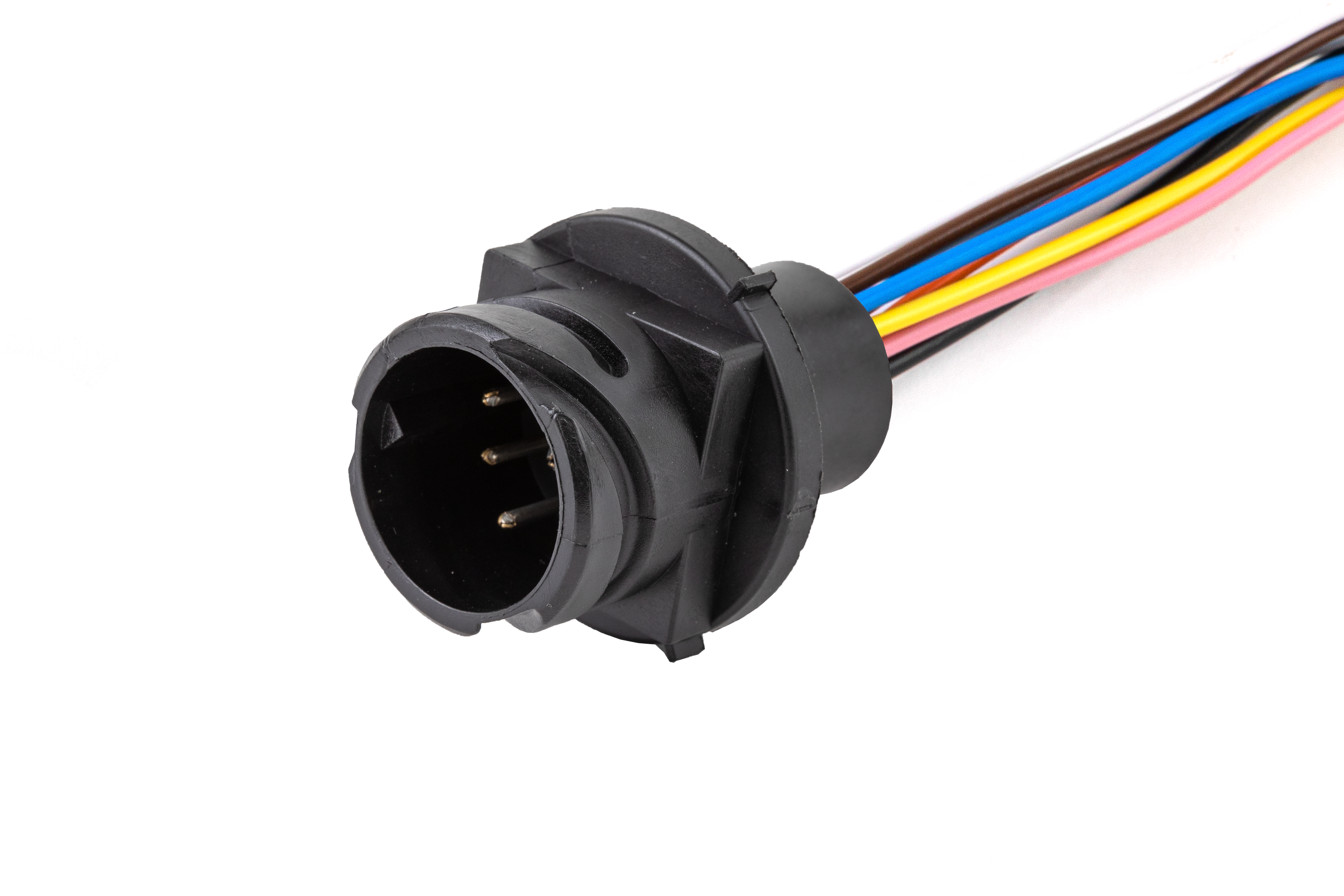 AX5272 Разъем байонет (вилка) 7806390 (8pin) 8 контактов фонарей и фар прицепов и полуприцепов для Камаз, МАЗ, GAZ, MAN, Mercedes, UAZ.