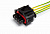 AX5072 Разъем 1928403198 (4pin) 4 контакта к катушке зажигания для Volvo; к датчику кислорода для Chevrolet, GAZ, Opel; к датчику абсолютного давления для Chery, Honda, Lada (ВАЗ), Opel; к датчику давления воздуха для Chevrolet, Opel, Saab; к бензонасосу для Citroen, Peugeot; к датчику давления температуры топлива для Камаз.