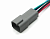 AX8114 Разъем Deutsch DT04-4P (4pin) 4 контакта под сечение провода 0.5-0.8 кв.мм для ГАЗ, КАМАЗ, МАЗ, УРАЛ, DAF, IVECO, MAN, Mercedes, Renault, Scania, Tatra.