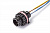 AX5235 Разъем байонет (вилка) 1-967402-1 (4pin) 4 контакта датчика спидометра, датчика уровня пола для ЗИЛ, Камаз, Краз, МАЗ, ПАЗ, Урал.