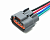 AX6574 Разъем 60980144 (4pin) 4 контакта датчика давления газа для GAZ; генератора для Chery, Nissan; датчика наружной температуры для Nissan.