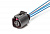 AX957 Разъем 4B0973712 (4pin) 4 контакта к датчику температуры для Audi, Ford, Seat, Skoda, Volkswagen; к датчику дорожного просвета (задний левый) для Audi.