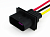 AX6593 Разъем 1J0906443 (3pin) 3 контакта вентилятора радиатора охлаждения двигателя для Audi, Seat, Skoda, Volkswagen.