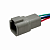 AX8394 Разъем Deutsch DTP04-4P (4pin) 4 контакта под сечение провода 0.5-0.8 кв.мм для ГАЗ, КАМАЗ, МАЗ, УРАЛ, DAF, IVECO, MAN, Mercedes, Renault, Scania, Tatra.