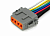 AX81412 Разъем Deutsch DTM06-12SA (12pin) 12 контактов для ГАЗ, КАМАЗ, МАЗ, УРАЛ, DAF, IVECO, MAN, Mercedes, Renault, Scania, Tatra.