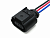 AX6403 Разъем 8K0973703F (3pin) 3 контакта датчика детонации двигателя для Audi, Mercedes, Seat, Skoda, Volkswagen.