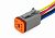 AX8126 Разъем Deutsch DT06-6S-E004 (6pin) 6 контактов для ГАЗ, КАМАЗ, МАЗ, УРАЛ, DAF, IVECO, MAN, Mercedes, Renault, Scania, Tatra.