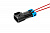 AX443 Разъем 15300002 (2pin) 2 контакта мотора стеклоподъемников, вентилятора радиатора охлаждения двигателя для Lada (ВАЗ); датчика давлении масла установок Carrier Maxima, Supra, Vector.